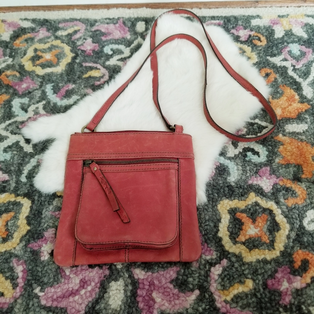 Fossil Vintage Red Crossbody Purse